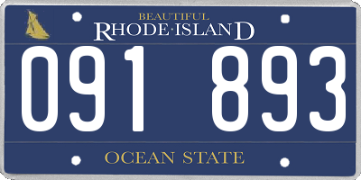 RI license plate 091893
