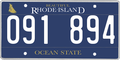 RI license plate 091894