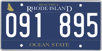 RI license plate 091895