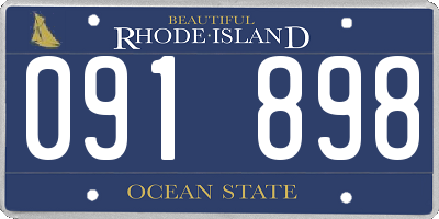 RI license plate 091898