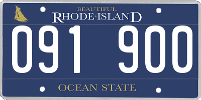 RI license plate 091900