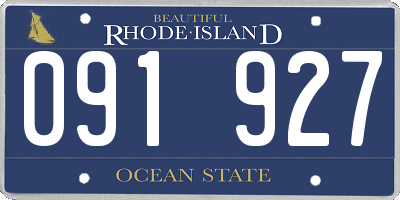 RI license plate 091927