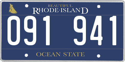RI license plate 091941