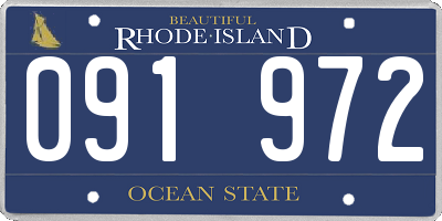 RI license plate 091972