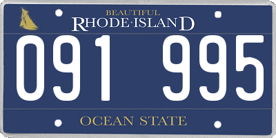 RI license plate 091995