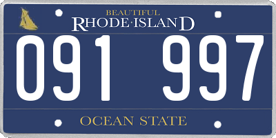RI license plate 091997