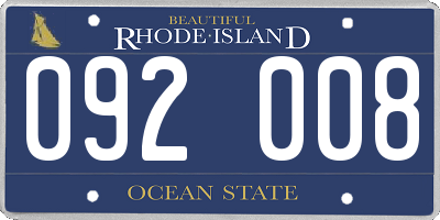 RI license plate 092008