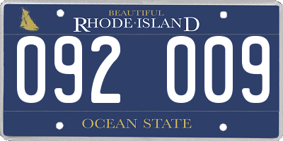 RI license plate 092009