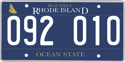 RI license plate 092010