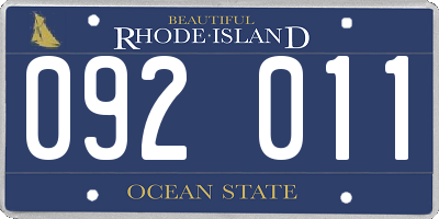 RI license plate 092011