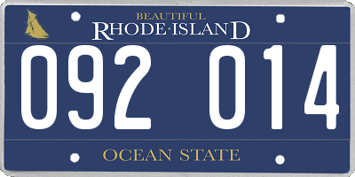 RI license plate 092014