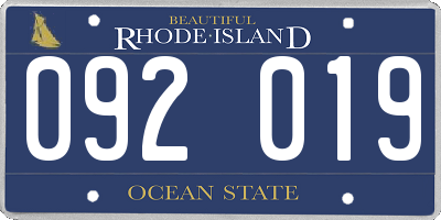 RI license plate 092019