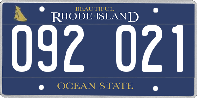 RI license plate 092021