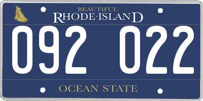 RI license plate 092022