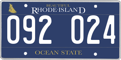 RI license plate 092024