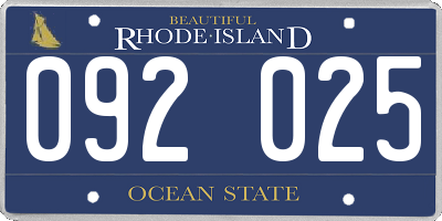RI license plate 092025