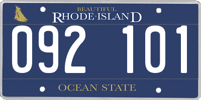 RI license plate 092101