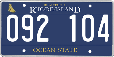 RI license plate 092104