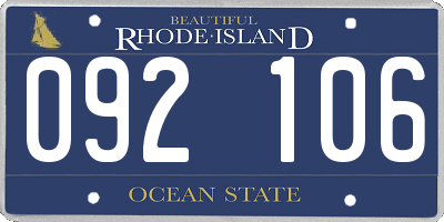 RI license plate 092106