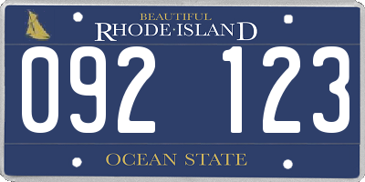 RI license plate 092123