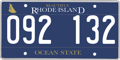 RI license plate 092132
