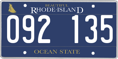 RI license plate 092135