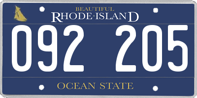 RI license plate 092205
