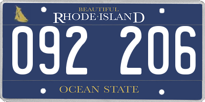 RI license plate 092206