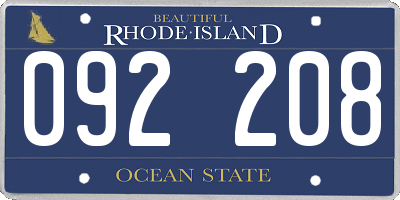 RI license plate 092208