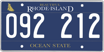 RI license plate 092212