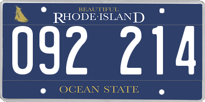RI license plate 092214
