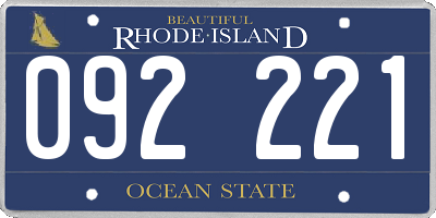 RI license plate 092221