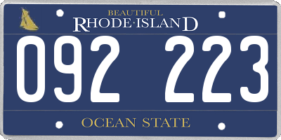 RI license plate 092223