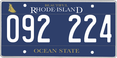 RI license plate 092224