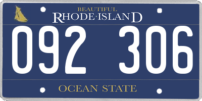 RI license plate 092306