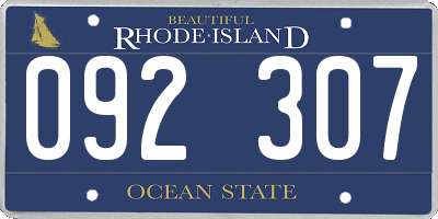 RI license plate 092307