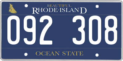 RI license plate 092308