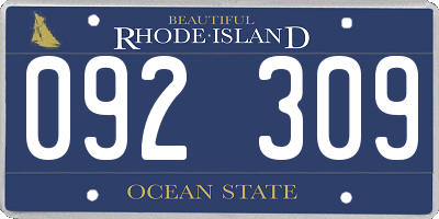 RI license plate 092309