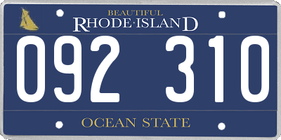 RI license plate 092310
