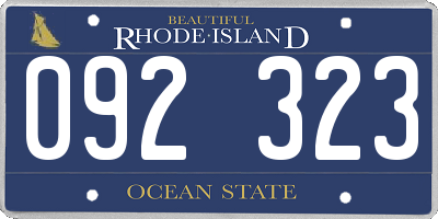 RI license plate 092323