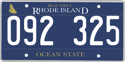 RI license plate 092325