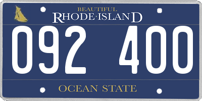 RI license plate 092400