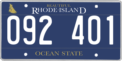 RI license plate 092401