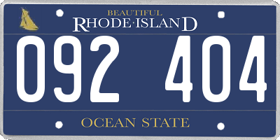RI license plate 092404