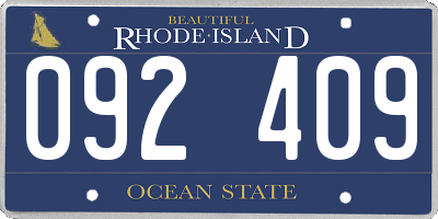 RI license plate 092409