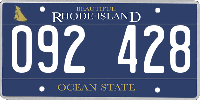 RI license plate 092428