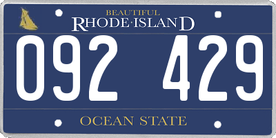 RI license plate 092429