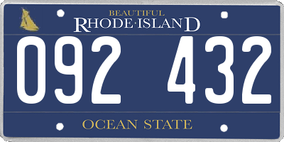 RI license plate 092432