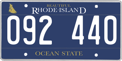 RI license plate 092440