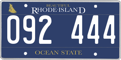 RI license plate 092444